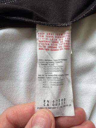 Giacca Track Puma Vintage M Bianco Nero