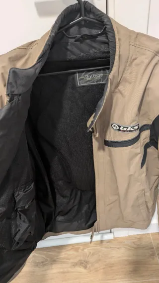 Chaqueta Moto BKS Mujer Marrón y Negra
