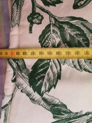 Colcha bouti 90cm verde y Blanco. 13€/1 y 25€/2