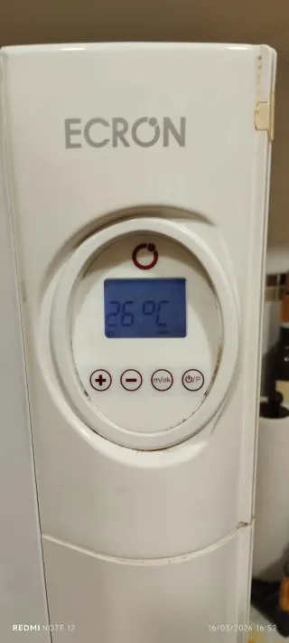 Radiador de aceite blanco