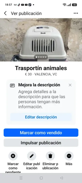 Transportín para mascotas