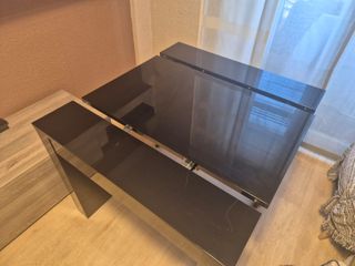 Mesa Consola Extensible Negra