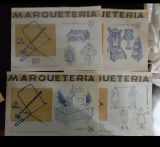 20 Cuadernos Marquetería Antiguos, regalo sierra