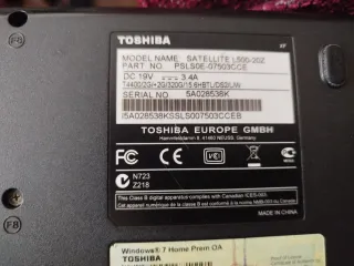 Ordenador Portátil Toshiba Satellite L500-20Z