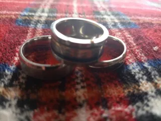 Surtido 9 Anillos Acero Estilos Varios