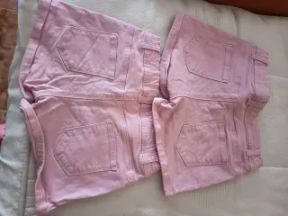 2 Shorts vaqueros rosas talla 8
