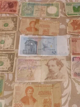 Lotes de Billetes Extranjeros Varios Países