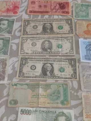 Lotes de Billetes Extranjeros Varios Países