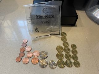 Monedero de Euros con monedas no circuladas