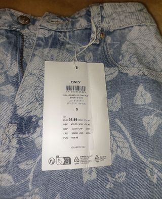 Shorts vaqueros ONLY estampado floral Talla S