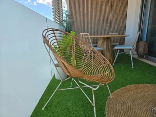 Silla de terraza ratán