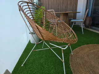 Silla de terraza ratán