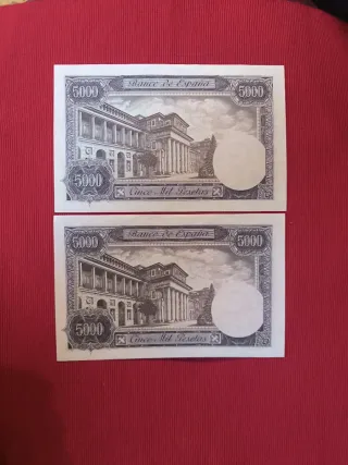 Pareja de 5000 Pesetas del 76 , SS - EBC
