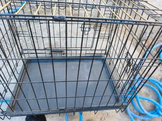 Oferta Jaula resistente para mascotas negra
