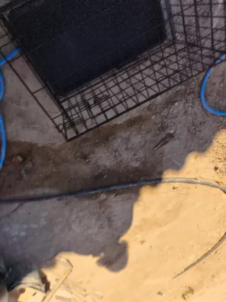 Oferta Jaula resistente para mascotas negra