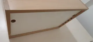 Mueble cocina alto madera y beige