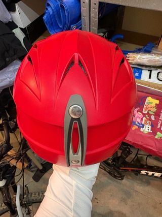 Casco de esquí NZI adulto rojo.