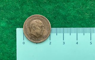 ºoO 1 peseta Francisco Franco 1947 - España