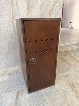 Transportín aves rapaces madera