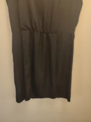 Vestido midi Zara Basic negro 15