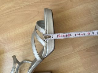 Sandalias ceremonia Plata Talla 38