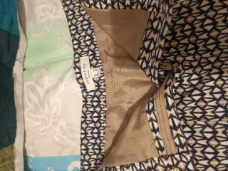 Falda recta estampada