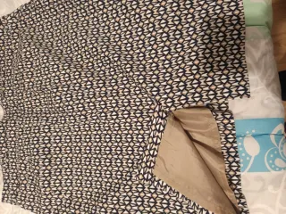 Falda recta estampada