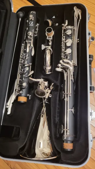 Clarinete Bajo hasta Eb Backun Alpha llaves niquel