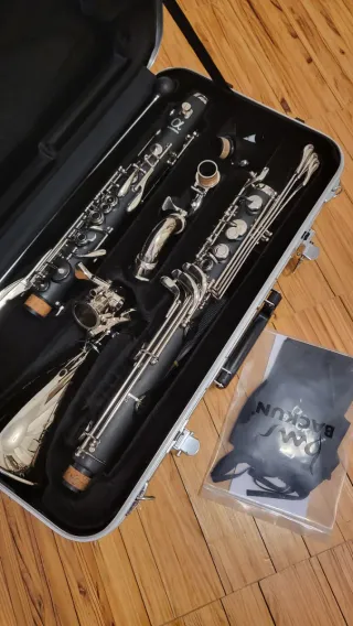 Clarinete Bajo hasta Eb Backun Alpha llaves niquel