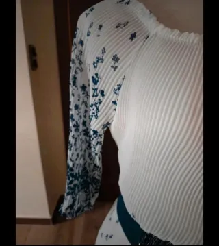 Vestido tela acordeón ( no incluye cinturón)