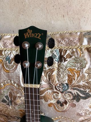 Ukelele Winzz Verde Oscuro con Funda