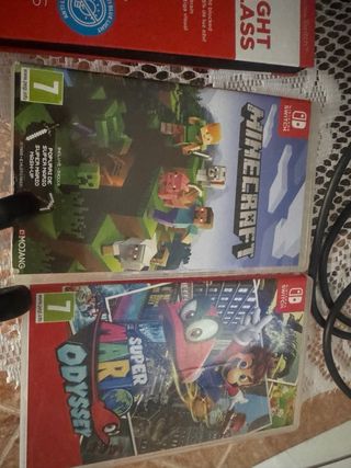 Nintendo Switch con Minecraft y Super Mario Odysse