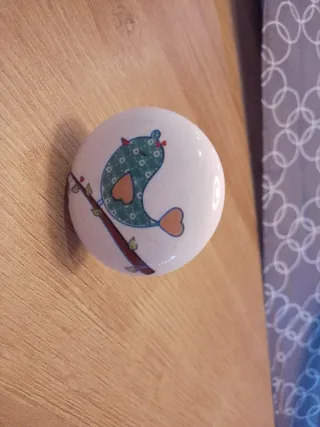 Tiradores de porcelana,             5 uds.
