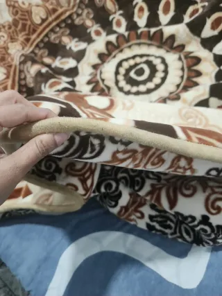 Manta de cama con estampado floral