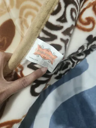 Manta de cama con estampado floral