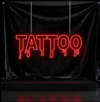 Lampada Neon LED "TATTOO" Gocciolante