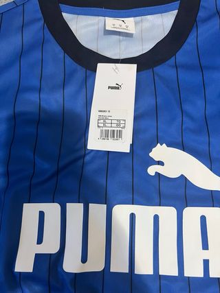 Camiseta Puma Rayas Hombre Azul