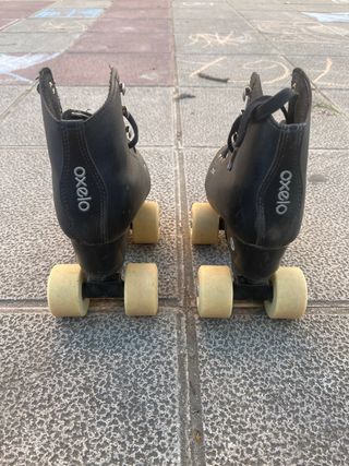 Patines Oxelo 4 Ruedas Talla 32 Negros