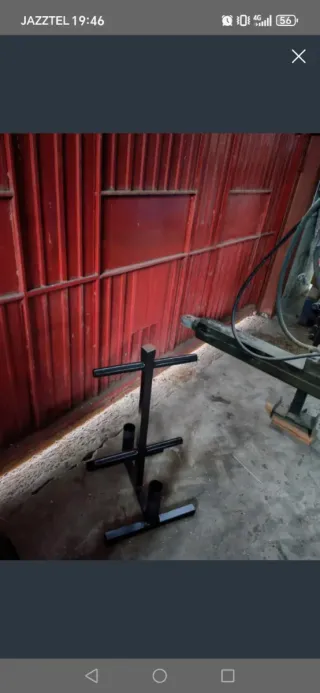 Rack Soporte para Discos Olímpicos Pesas