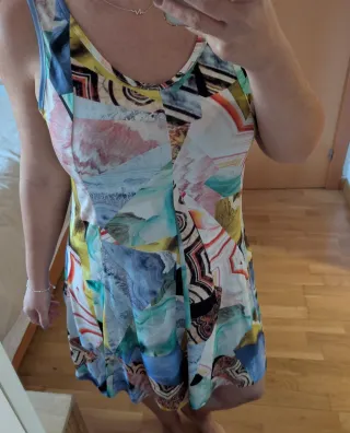 Vestido estampado verano talla única
