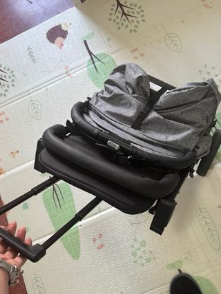 Silla de paseo Interbaby Negra/Gris