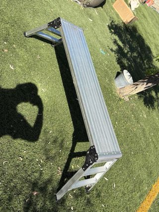 Banco plataforma de trabajo aluminio