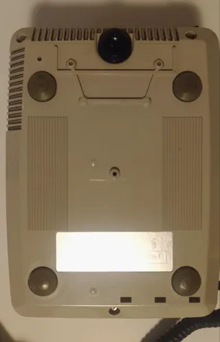 Teléfono antiguo Siemens de rueda beige
