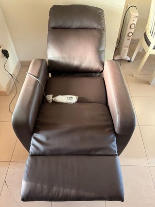 Sillón elevador 2 motores piel sintética