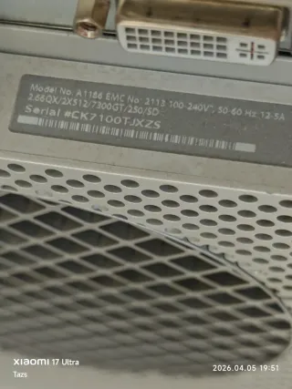 Mac Pro A1186 emc 2113 Apple Plata