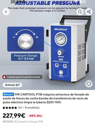 Mrcartool Máquina Extracción Aceite Freno