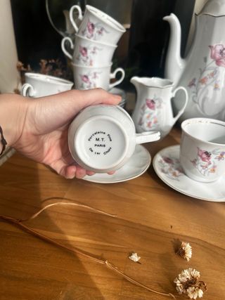 Juego de café porcelana francesa