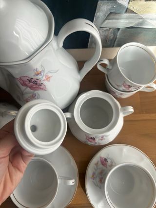 Juego de café porcelana francesa