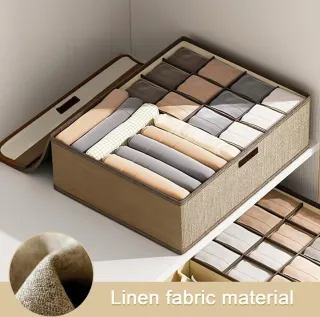 Caja organizadora de ropa interior con tapa