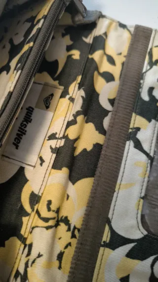 Cartera monedero grande de pana Roxy beige